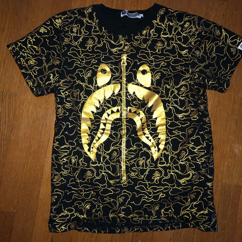Bape shark face zipper shirt